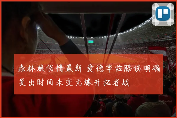 森林狼伤情最新 爱德华兹膝伤明确复出时间未变无缘开拓者战
